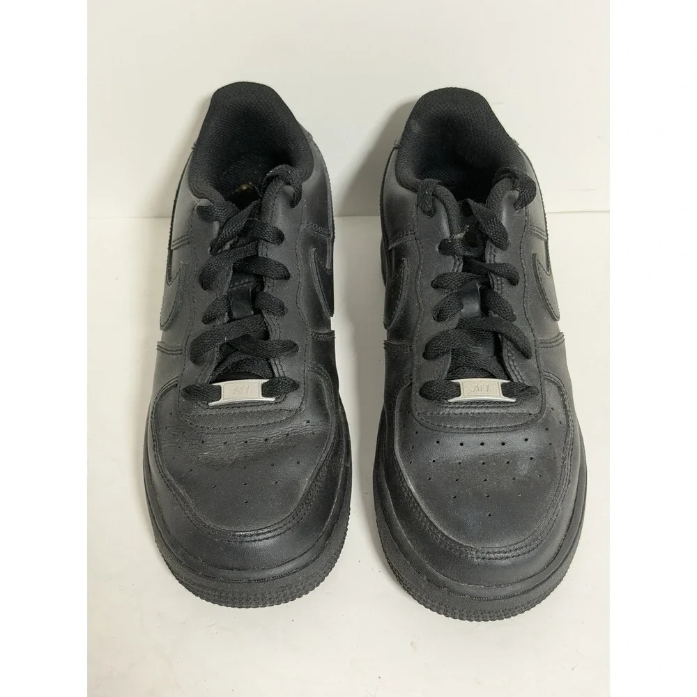Nike Air Force 1 Low sneakers, Triple Black Colorway, US 6 Y